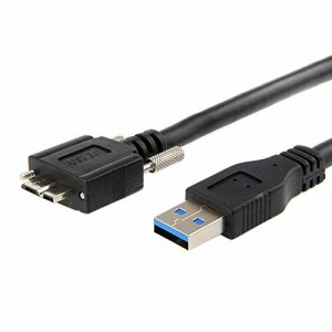 xiwai 3m USB 3.0 Aタイプケーブル オス - マイクロUSB 3.0 Bオス マウントパネルネジ付き ハードディスク携帯電話用 (3.0m)