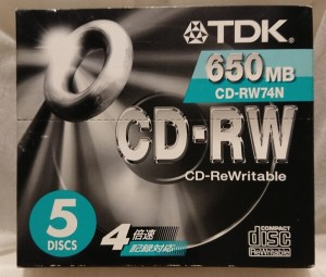 TDK 650MB CD-RW74N 5枚入 5DISCS