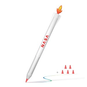 LowGeeker Apple Pencil第2世代ケースカバー 保護高耐久ソフトシリコンカバーホルダー スリーブアクセサリー Apple Pencil第2世代NASA用 