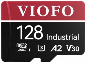 VIOFO 128GB 産業等級の microSD カード、U3 A2 V30 の高速記憶カード アダプター付き、Ultra HD 4Kビデオ録画対応 (128GB))
