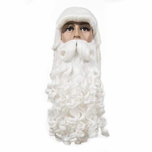 FESTIVAL PARTY Deluxe Santa Claus Beard and wig set メンズ サンタ クロース ウィッグ ひげ セット コスプレ ハロウィン クリスマス 