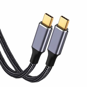 USB C ケーブル 1M Type-C 充電  USB-C to USB-C 超高速充電 4K/60Hz映像出力 超高耐久 ナイロン編み タイプC対応 (1M)