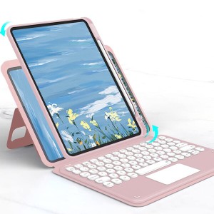 iPad mini 6 キーボード ケース 磁気吸着 縦置きスタンド機能 Pencil 収納 2021年型 iPad Mini 第6世代 分離式 カラーキーボード タッチ