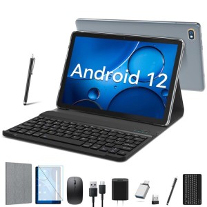 Android12タブレット2024新登場2in1タブレット10インチwi-fiモデル7000mAhバッテリーRAM4GB+ROM128GB+最大1TB 拡張、13MP+8MP デュアルカ
