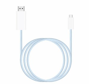 (Apple MFi Certified)USB Type C HDMI 変換ケーブル to iPhone 15 Thunderbolt 3/4 ナイロン編み iPhone 15/MacBook/MacBook Air/MacBoo