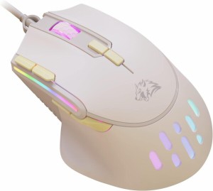 M2 MAMBASNAKE 有線ゲームマウス コンピュータPCゲームマウスUSB光学式 マウス高精度12800 DPI6段調整可能 9キープログラム可能 RGBバッ