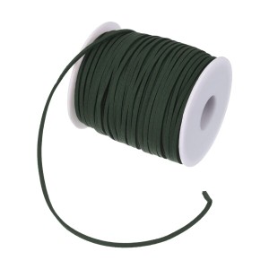 PATIKIL フラットスエードコード クラフトストリング スエード調糸 ロールスプール付き 3 mm 45M 人工皮革レース ネックレスブレスレット