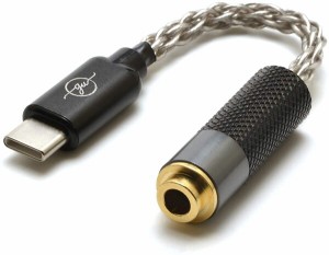 ヘッドフォンジャックアダプターUSB Type CシングルエンドバランスポートポータブルHiFiドングル互換Phone/Laptop/Windows/Android/Mac O