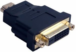 オーディオファン DVI-Dメス to HDMIオス変換アダプタ DVI DVI24pin DVI24＋1 DVI-D HDMI 金メッキ 変換アダプタ DVI-D