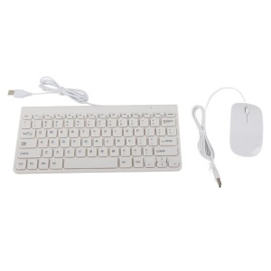 キーボードマウスコンボ 可 キーボードマウス ゲーム 学習 作業 業務(白い) キーボード・マウスセット