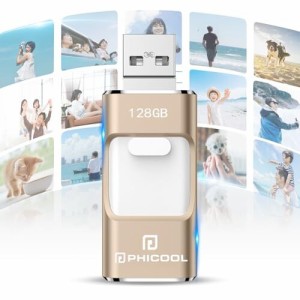 usbメモリ 128gb usbメモリ タイプc phone用外付けメモリ 外部ストレージ phone usb phone データ保存 スマホの写真保存 iOS/Type-C/USB/