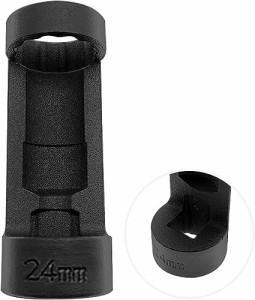 ZKTOOL サスペンションストラットナットソケットセット 24 mm 12ポイントソケット 1/2インチドライブインパクトソケット サスペンション