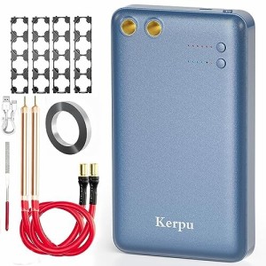 Kerpu スポット溶接機, 11段ポータブル溶接機, 5000mAh 自動/手動モードミニスポット溶接機 充電式,スポット溶接 DIY 18650/21700電池バ