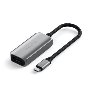 Satechi USB C to HDMI 2.1 アダプタ, 8K@60Hz/ 4K@120Hz, USB C to HDMI, HDR, Thunderbolt 3/4, MacBook Pro, MacBook Air, iPad Pro, 