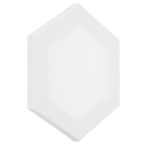 PATIKIL 絵画用ペイントキャンバス 3個 30 x 26 cm 六角形 木枠 伸縮 空白 アートキャンバス ボードパネル アクリル 油絵 テンペラ画用 