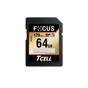 TCELL FOCUS 64GB A2 SDXC UHS-Iメモリーカード U3 V30 高速 4K UHD & Full HD ビデオ (最大読出速度170MB/s 最大書込速度50MB/s) 対応 C