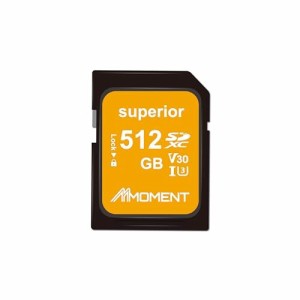 MMOMENT SDカード 512GB メモリーカード 4K動画対応 / デジタルカメラ/一眼レフ / V30 / Class10 / UHS-I / U3