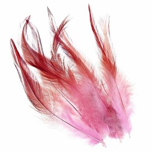 PATIKIL 15-20cm ガチョウの毛 100個入り バルク天然羽毛 工芸 カーニバル 手作り 衣装 ウエディング パーティー スタイル4 ピンク