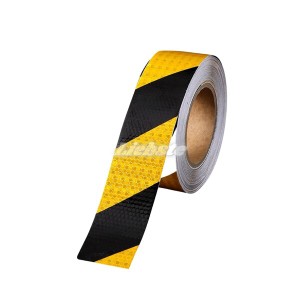 Liebste トラテープ 反射テープ 警告テープ 黄×黒 10cm幅 25M 反射トラテープ 反射警告テープ 安全表示テープ 高輝度 車用ステッカー 危