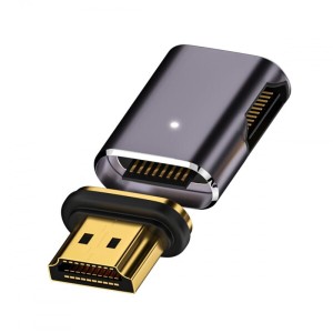 CY アダプター 90度 直角 磁気 8K Type-A HDMI 2.1 オス - メス ストレートビデオアダプター ノートパソコン HDTV用