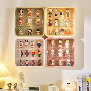コレクションケース 展示ボックス 壁掛け 卓上 人形ケース 透明 収納ボックス 防塵 扉付き フィギュアケース ディスプレイケース ディス