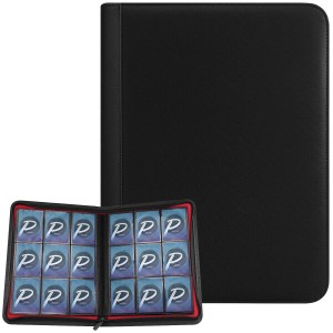 PAKESI スターカードカードファイル9ポケット 360枚収納 PU皮套 カードシートスターカードと他のカードを集める スターカード コレクショ
