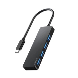 ANYPLUS USB-C ハブ、USB ハブ Type-C 5Gbps高速データ転送 4つのUSB3.0ポート付きUSB C ハブ 、USB タイプC ハブ互換性MacBook/Surface 