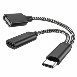 USB C OTG 携帯電話アダプタ USB C 2.0充電ポート 18 W PDアダプタ付きサムスンGalaxyS 20+Note 10/20、Switch、グーグルChromecastとグ