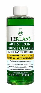 TERLANS 水性ペイントブラシクリーナー250 毫升 乾燥アクリル油およびラテックスベースの塗料用