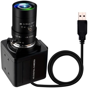 USB カメラ ELP 1080P 低照度 5-50mm 10X 光学ズームレンズ 2MP H.264 USB ウェブカメラ マニュアル クローズアップ ズームインおよびア