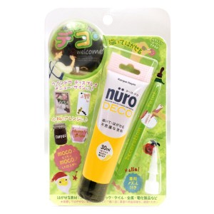 カンペハピオ 水性工作用多用途塗料 NURO DECO ヌーロ・デコ 30ml 黄 水性つやあり 004972910252045