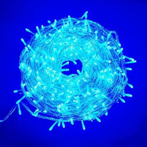 LEDイルミネーション ライト 500球 30m クリスマス 飾り LED電飾 8パターン 複数連結可 防水 クリスマスツリーライト led ブルー発光