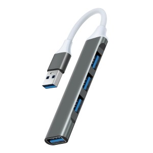 USB ハブ 3.0 増設 4ポート USB A 5Gbps高速転送 USB HUB スリム設計 小型 軽量 コンパクト 直差し USBハブ PC MacBook/Mac/Surface Pro/