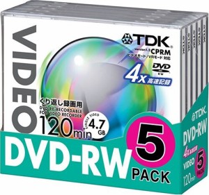 TDK DVD-RW120X5K 録画用4x120分5枚パック