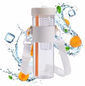 水筒 ウォーターボトル ストロー付き ストローボトル プラスチック 水筒 マグボトル 直飲み 大容量 850ml 水筒 ショルダーヒモ付き 携帯