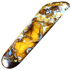 ボルダーオパール ルースストーン 35.68 ct Fancy Shape (47 x 11 mm) Multi Color Australian Koroit Boulder Opal Natural Loose Gemst