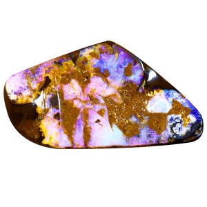 ボルダーオパール ルースストーン 30.84 ct Fancy Shape (35 x 24 mm) Multi Color Australian Koroit Boulder Opal Natural Loose Gemst