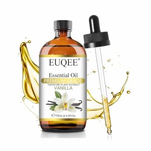 EUQEE アロマオイル エッセンシャルオイル バニラ 天然100％ 精油 100ML アロマディフューザー用