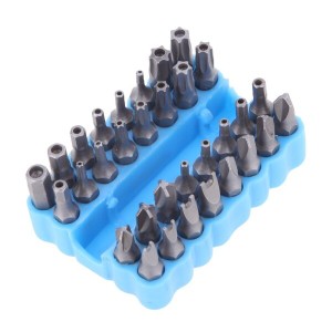 zmart トルクス 六角 星 ドライバー ビット 32本 改ざん Torx Hex Star Screwdriver Bits Pack of 32 Tamper Hex