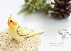 ピィアース ジュエリーボックス アクセサリー ケース 収納 オカメインコ / ピアス ネックレス 指輪 宝石箱 インテリア 雑貨 おしゃれ