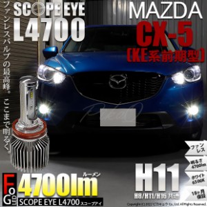 マツダ CX-5 (KE系 前期) 対応 LED SCOPE EYE L4700 フォグランプキット 4700lm ホワイト 6500K H11 17-A-1