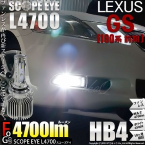 レクサス GS (190系 前期) 対応 LED SCOPE EYE L4700 フォグランプキット 4700lm ホワイト 6500K HB4 9006 17-B-1