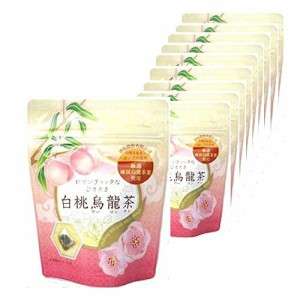 【在庫あり】天保堂　白桃烏龍茶 ティーバッグ 凍頂烏龍茶葉使用 (2.5g×8P×10袋)　