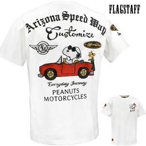 スヌーピー SNOOPY Tシャツ 半袖 クルーネック mens メンズ JOECOOL アメカジ Tシャツ(ホワイト白) 432031