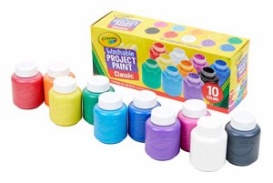 クレヨラ (Crayola) 水彩 ボトル絵の具 10色セット 水で簡単に落とせる クラシック 正規品 541205