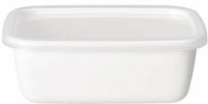 野田琺瑯 保存容器 ホーロー 角型 深型 Sサイズ用 日本製 ホワイトシリーズ シール蓋付 WRFーS
