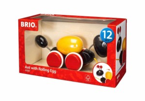 BRIO (ブリオ) プルトイ ローリングエッグとアリさん  木製 おもちゃ  虫 30367