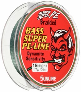 サンライン(SUNLINE) PEライン バス スーパー 70m 2号 24lb ディープグリーン