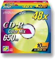 ビクター CDR650MB カラーミックス 10P 10CD650XE