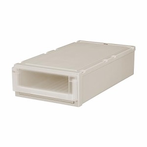 天馬 収納ボックス 衣類用 フィッツユニットケース 押入れ用 カプチーノ 幅39×奥行74×高さ18cm L3918